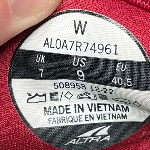 Altra Olympus 5 Trail Running Shoes Vibram Megagrip Beige Red Women’s 9 - Picture 9 of 9